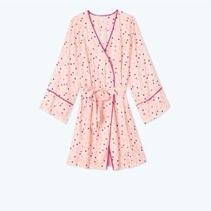 Valentine’s Day 💕 Summersalt NWT Medium/Large silky cloud 9 pink polka dot robe